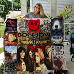 Bon Jovi Poster Quilt and Home Decor