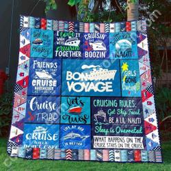 Bon Voyage Cruise DHCDHC DT2210 Quilt Blanket and Home Decor
