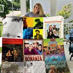 Bonanza Map Quilt Blanket 0296 and Home Decor