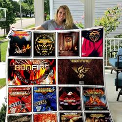 Bonfire Quilt Blanket and Home Decor