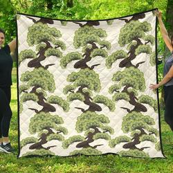 Bonsai Pattern DHCDHC DT1910 Quilt Blanket and Home Decor