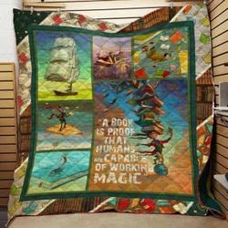 Book Cla1610307Q Quilt Blanket and Home Decor