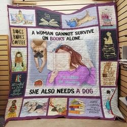 Book Dog Quilt Blanket ABC07113920 and Home Decor