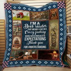 Book Expectations Quilt and Home Decor