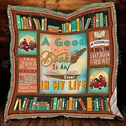 Book Lover Cl18100108Mdq Quilt Blanket and Home Decor
