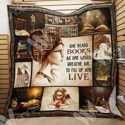 Book Quilt Blanket Dhc0102786Td and Home Decor