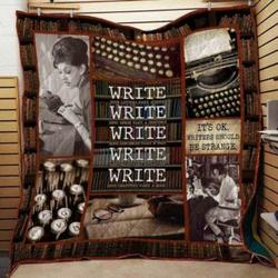 Book Writer Strange Quilt and Home Decor