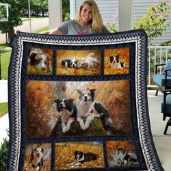 Border Collie 3D Customized Quilt Blanket 1864 and Home Decor