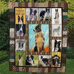 Border Collie Alert Cl10100060Mdq Quilt Blanket and Home Decor