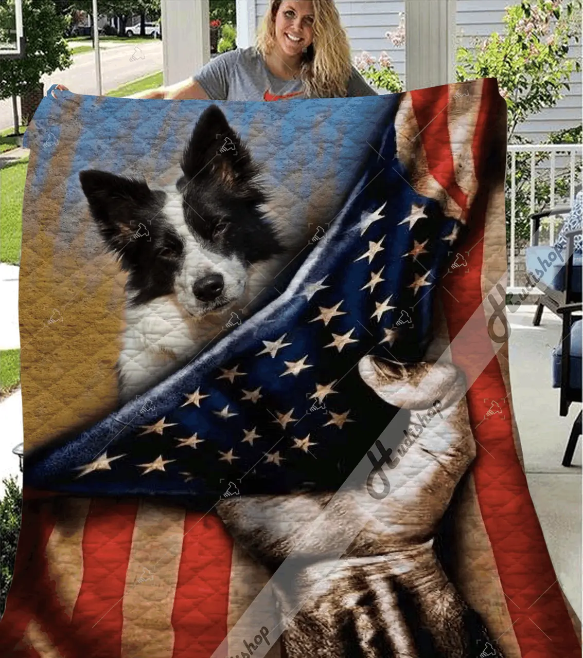 Border Collie Border Collie Ta 03012014 3D Customized Quilt and Home Decor