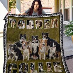 Border Collie Cl11110049Mdq Quilt Blanket and Home Decor
