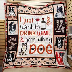 Border Collie Dog Quilt Blanket ABC07111458 and Home Decor