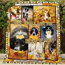 Border Collie Forever Autumn Ah Quilt Derqtu and Home Decor