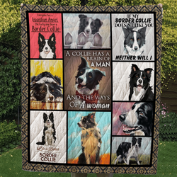 Border Collie Life Is Better With A Border Collie Quilt Blanket Dhc020120565Td and Home Decor