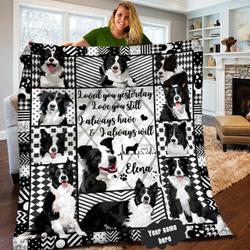 Border Collie Personalized Quilt Blanket Lml110601Dt and Home Decor
