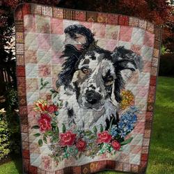 Border Collie Someone You Loved Quilt Blanket Dhc020120434Td and Home Decor