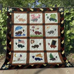 Border Collie Tl290508 Quilt Blanket and Home Decor
