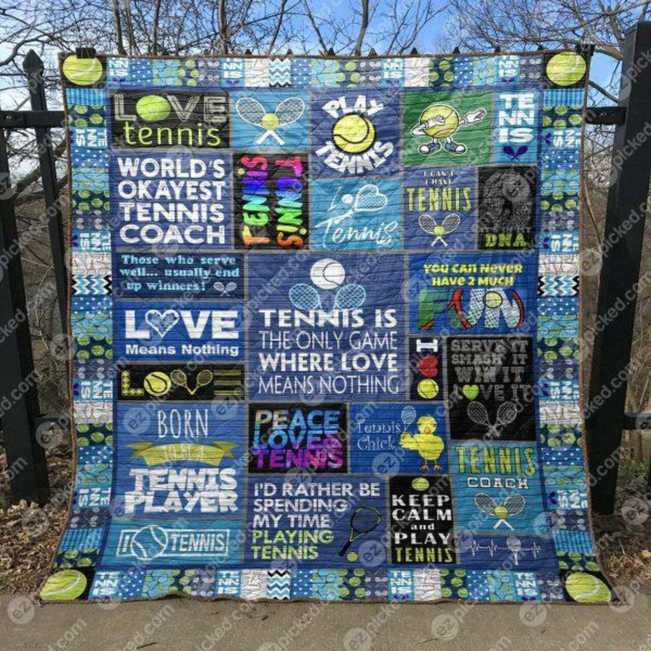 Born To Be A Tennis Player Quilt Blanket Tm99 Quilt and Home Decor