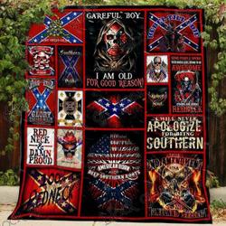 Born To Be Redneck Blanket Kc1707 Quilt and Home Decor
