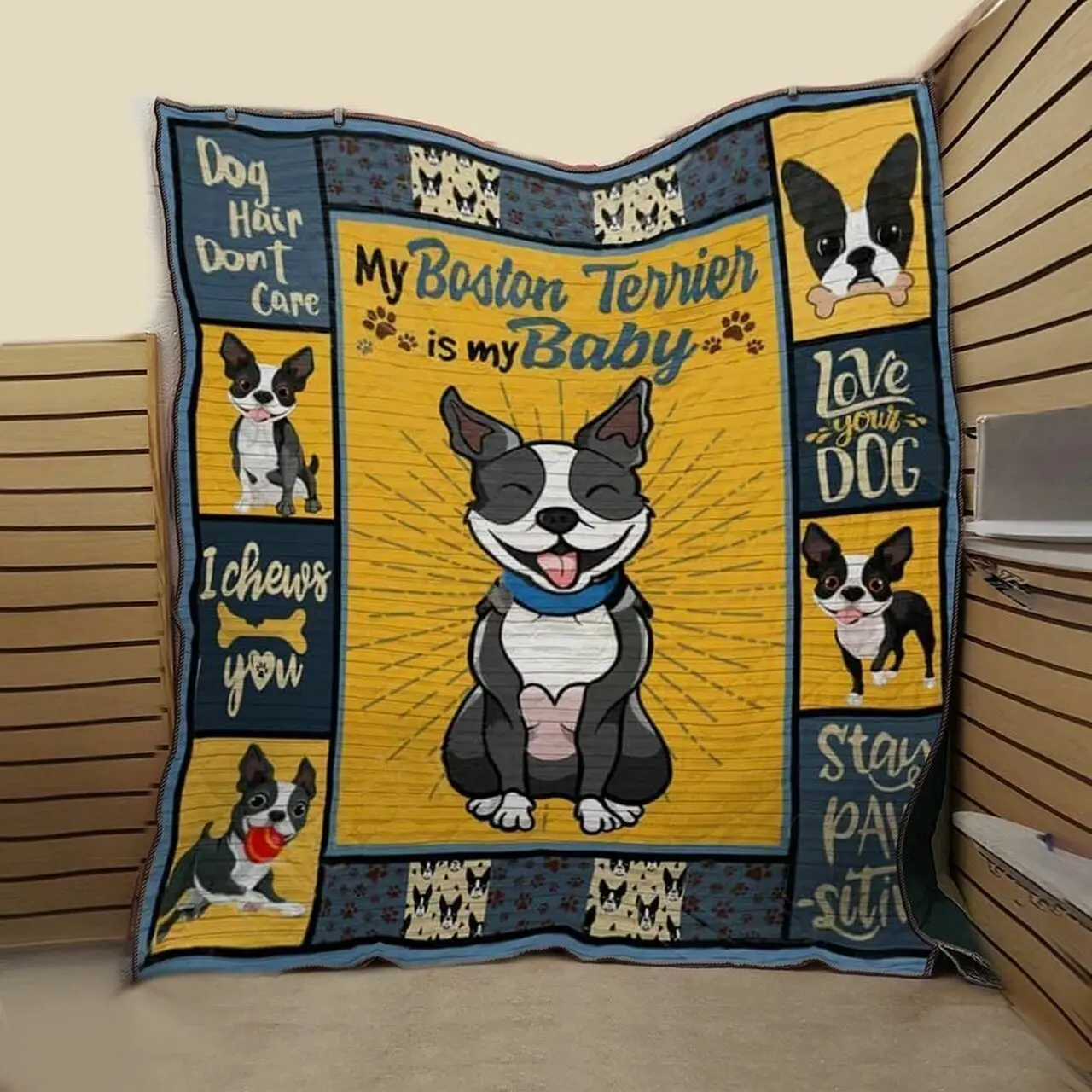 Boston 3D Customized Quilt Is My Baby TUH108175 PLEN2407 and Home Decor