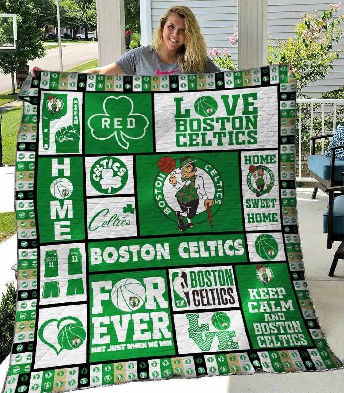 Boston Celtics V2 Blanket Th0207 Quilt and Home Decor