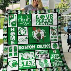 Boston Celtics V2 Blanket Th0207 Quilt and Home Decor