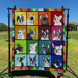 Boston Terrier 02 DHCKL0909 Quilt Blanket and Home Decor