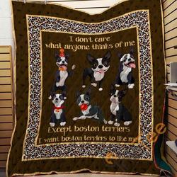 Boston Terrier 09 Blanket TH10072019 Quilt and Home Decor