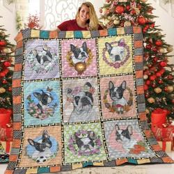 Boston Terrier AIO 3D Customized Quilt and Home Decor