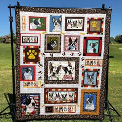 Boston Terrier Back To Me Quilt Blanket Dhc020120927Td and Home Decor