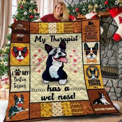 Boston Terrier Boston Terrier Quilt Ldf and Home Decor