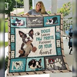 Boston Terrier Dog E Quilt Derqsj and Home Decor