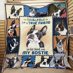Boston Terrier Ht 27121919 3D Customized Quilt and Home Decor