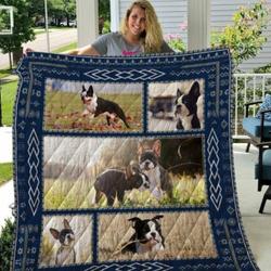 Boston Terrier Qui18004 3D Personalized Customized Quilt Blanket 29 and Home Decor