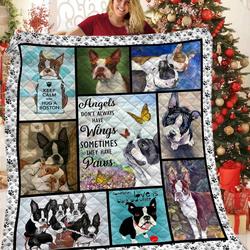 Boston Terrier Quilt Blanket Bbb071102Nb and Home Decor
