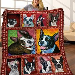 Boston Terrier Quilt Blanket C9B210203NM and Home Decor