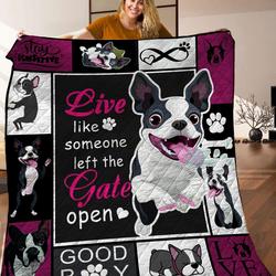 Boston Terrier Quilt Blanket C9B280359PT and Home Decor