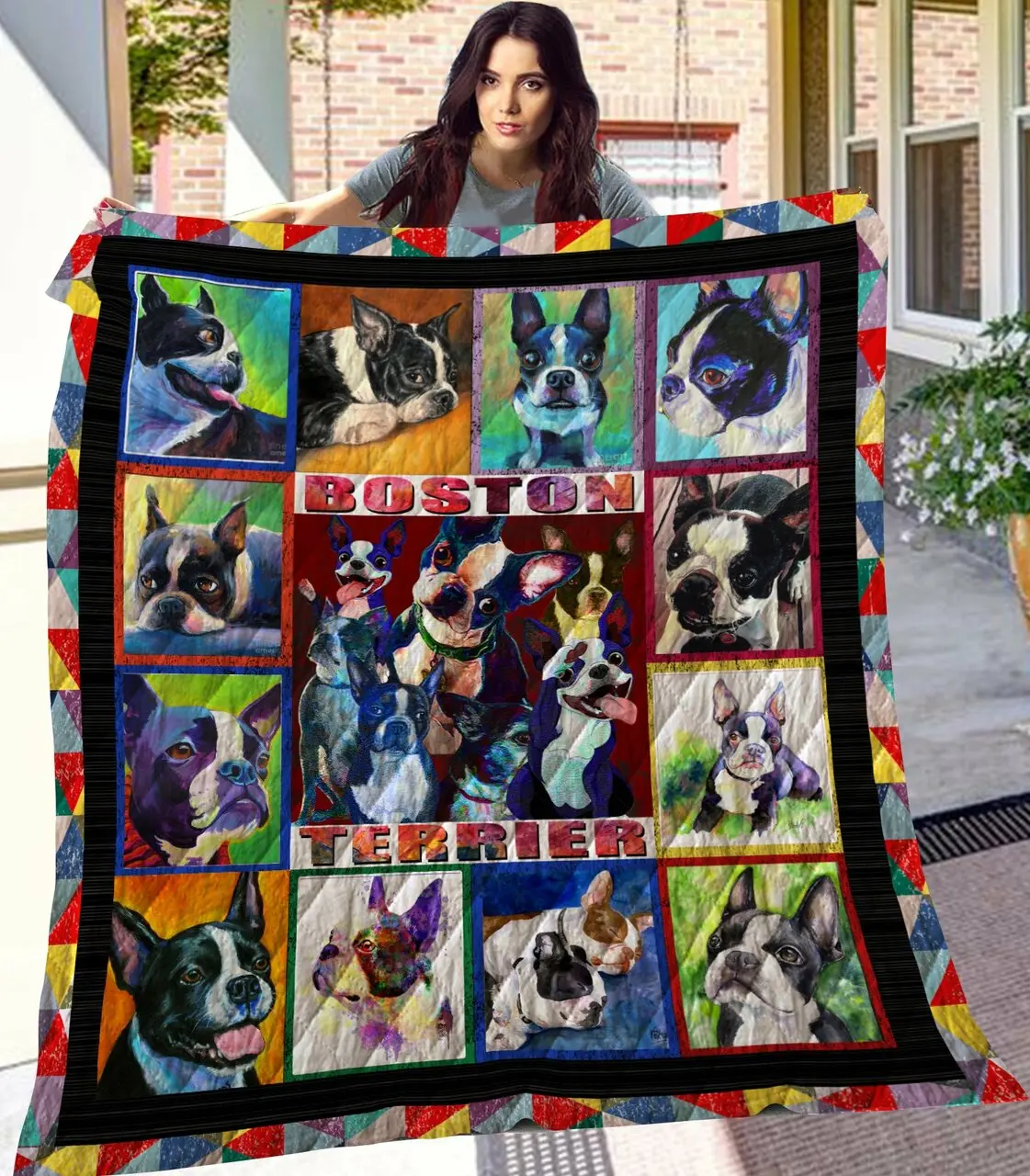 Boston Terrier Quilt and Home Decor