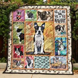 Boston Terrier Square Art KH12 TB160996 3D Customized Quilt and Home Decor