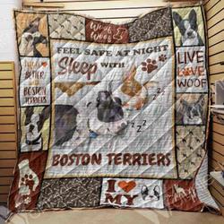 Boston Terrier SS 3D Customized Quilt and Home Decor