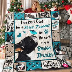 Boston Terrier TF V1 Three 3D Customized Quilt and Home Decor