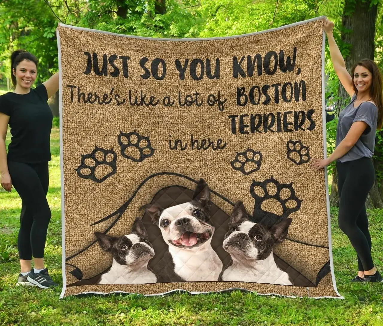 Boston Terrier You Know Quilt Gwx and Home Decor