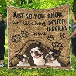 Boston Terrier You Know Quilt Gwx and Home Decor