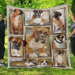 Boxer Dog C1 3D Customized Quilt and Home Decor