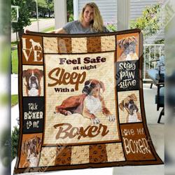 Boxer Dog O Quilt Pe and Home Decor