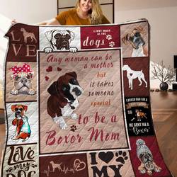Boxer Dog Quilt Blanket C9B240314PT and Home Decor