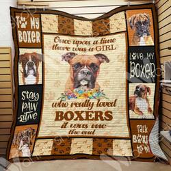 Boxer Dog Quilt Blanket Dhc0102791Td and Home Decor