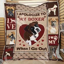 Boxer Dog Quilt Blanket Dhc0102858Td and Home Decor