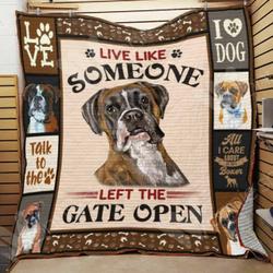 Boxer Dog Quilt Blanket Dhc0102902Td and Home Decor
