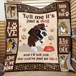 Boxer Dog Quilt Blanket Dhc0102903Td and Home Decor